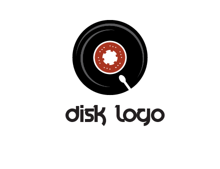 music disk on player logo