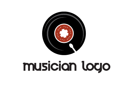 music disk on player logo