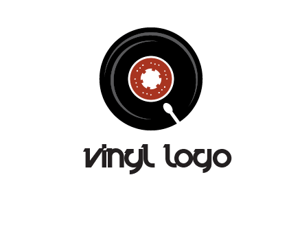 music disk on player logo