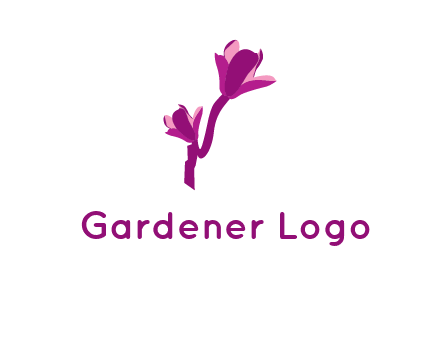 abstract flower logo