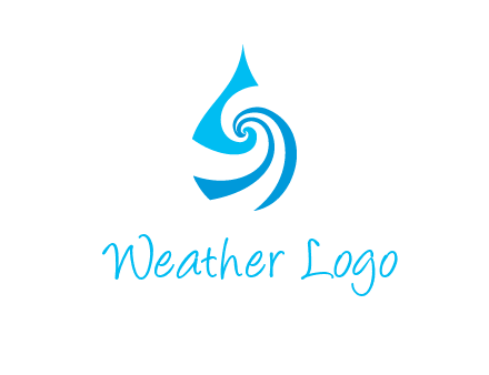 water drop cleaning logo