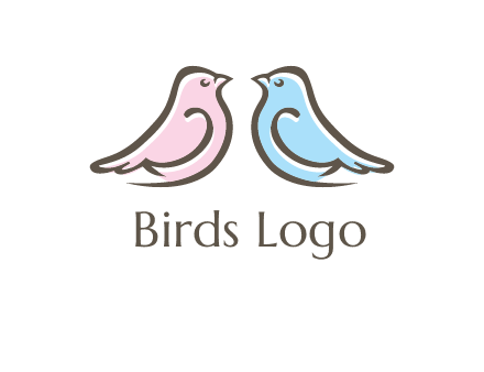 abstract birds logo