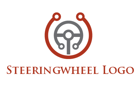 steering wheel made of tech wires logo