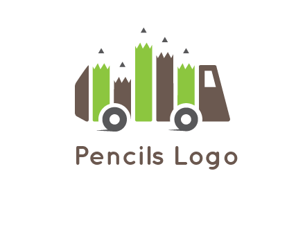 pencil merge with bus logo