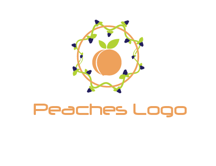 orange in circle with berries logo