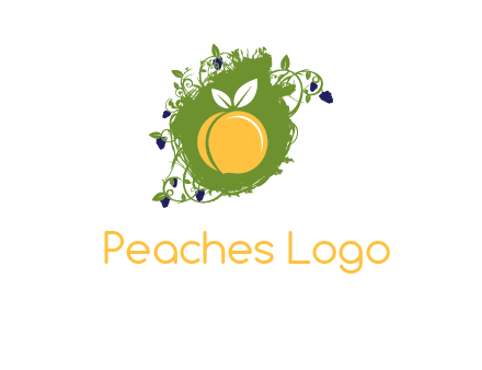 peach and grape icon