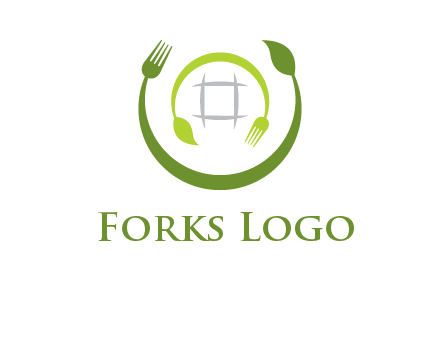 leaf and fork logo