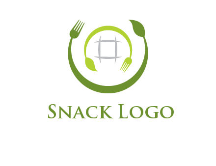 leaf and fork logo