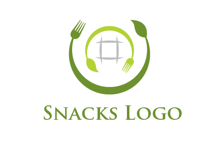 leaf and fork logo