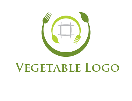 leaf and fork logo