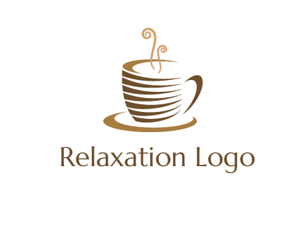 line art coffee mug logo