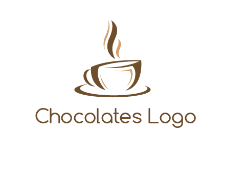 abstract coffee cup logo