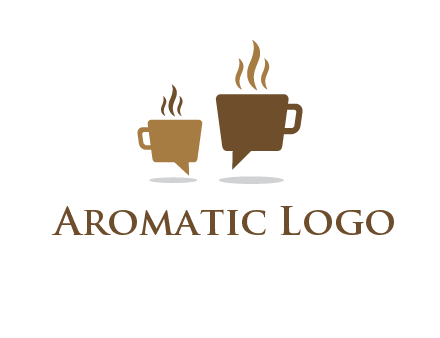 coffee speech bubble logo