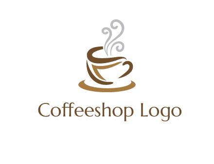 abstract coffee mug logo