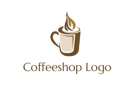 hot coffee mug logo