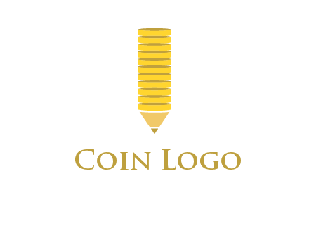 coins pencil vector