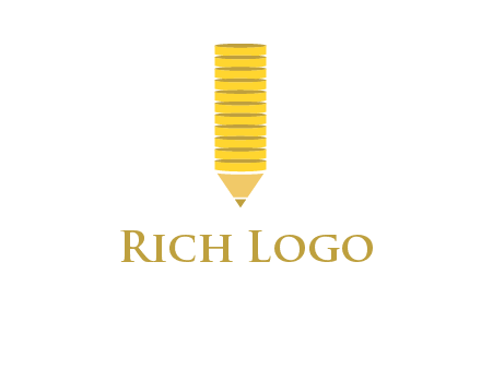 coins pencil vector