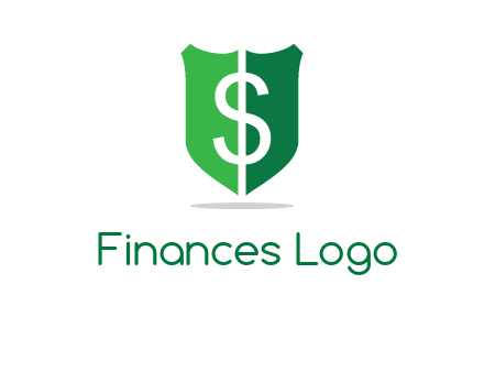 dollar sign in shield logo