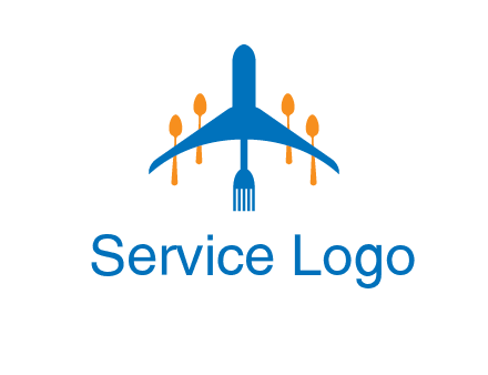 fork spoon plane travel & hospitality logo