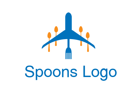 fork spoon plane travel & hospitality logo