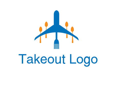 fork spoon plane travel & hospitality logo