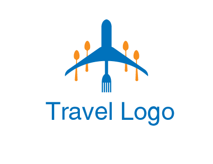 fork spoon plane travel & hospitality logo