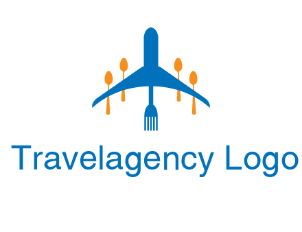 fork spoon plane travel & hospitality logo