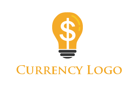 dollar in bulb logo