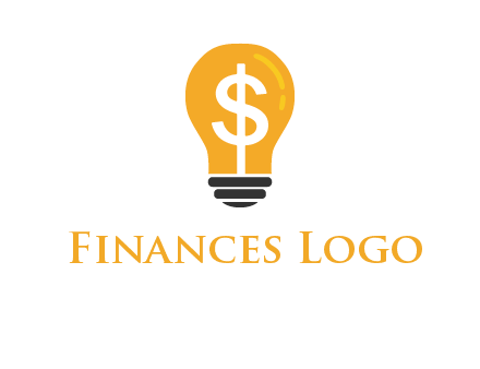 dollar in bulb logo