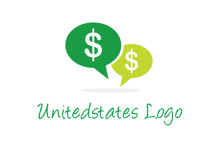 dollar sign in speech bubble icon