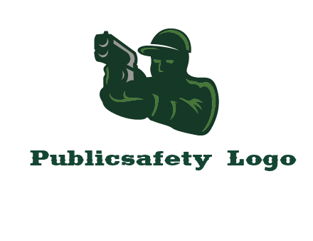 gun shooting logo