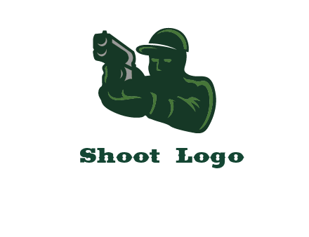 gun shooting logo