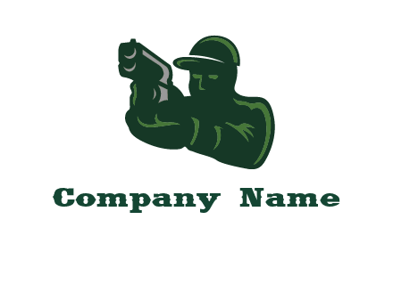 gun shooting logo