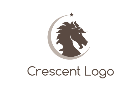 crescent horse logo