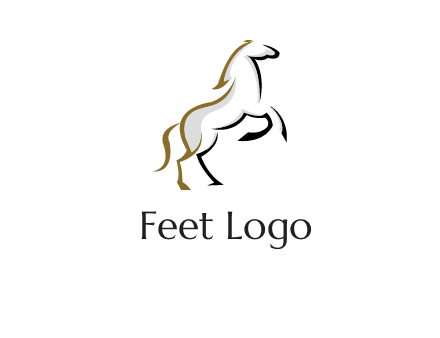 line art horse logo