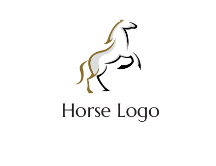 line art horse logo