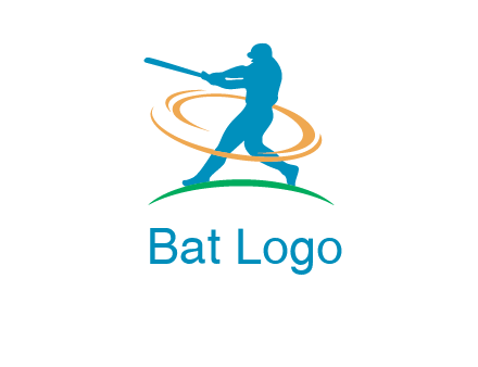 batsman sports logo