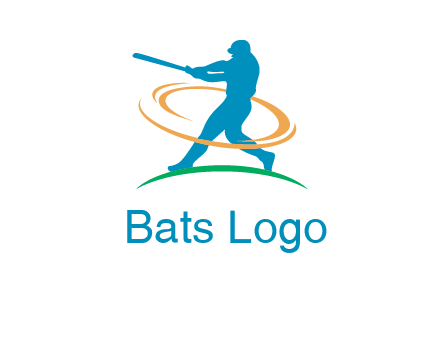 batsman sports logo