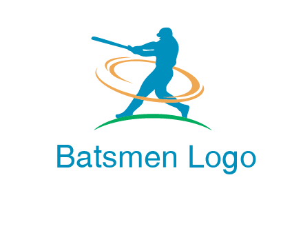 batsman sports logo