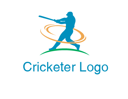 batsman sports logo