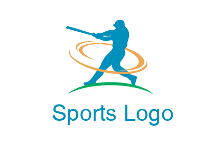 batsman sports logo