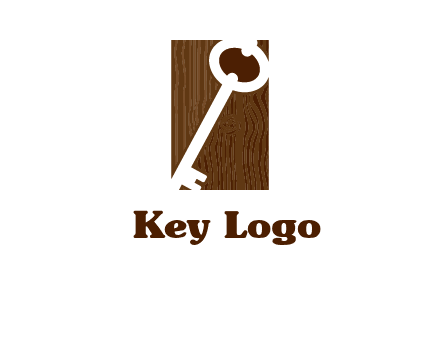 key on wood icon