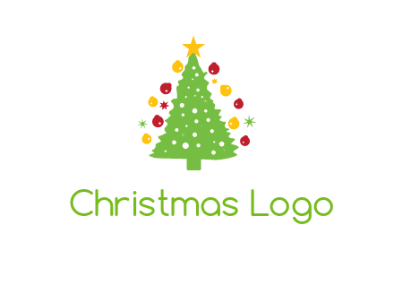 decorative christmas tree icon