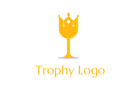 wine glass crown logo