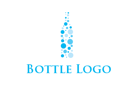 bubble wine bottle icon