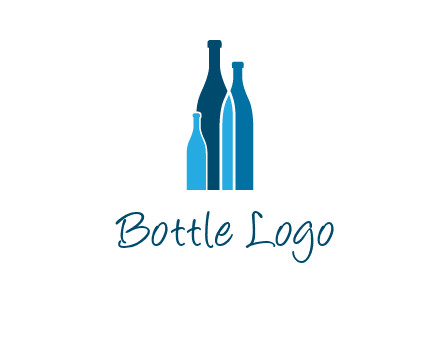 wine bottle logo