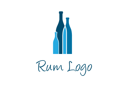 wine bottle logo