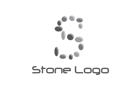 spa stones in letter S logo