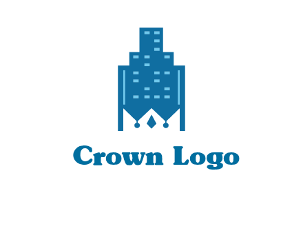 crown in building logo