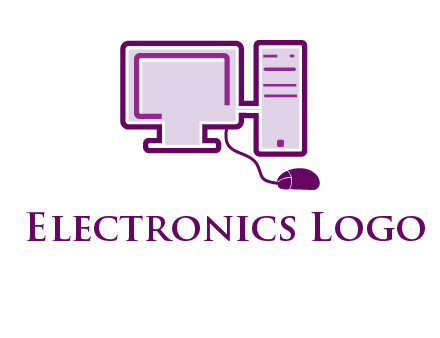 pc and monitor logo